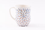 White Colour Carved mug 5